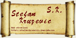 Stefan Kružević vizit kartica